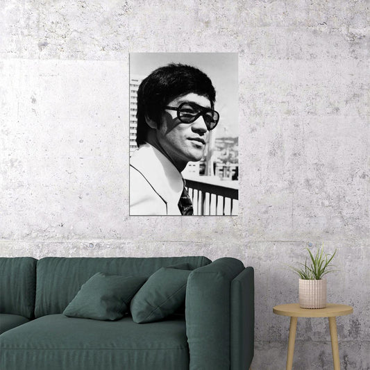Bruce Lee Actor Karate Maker Black White Poster Wall Art Print Home Wall Decor - xonomax