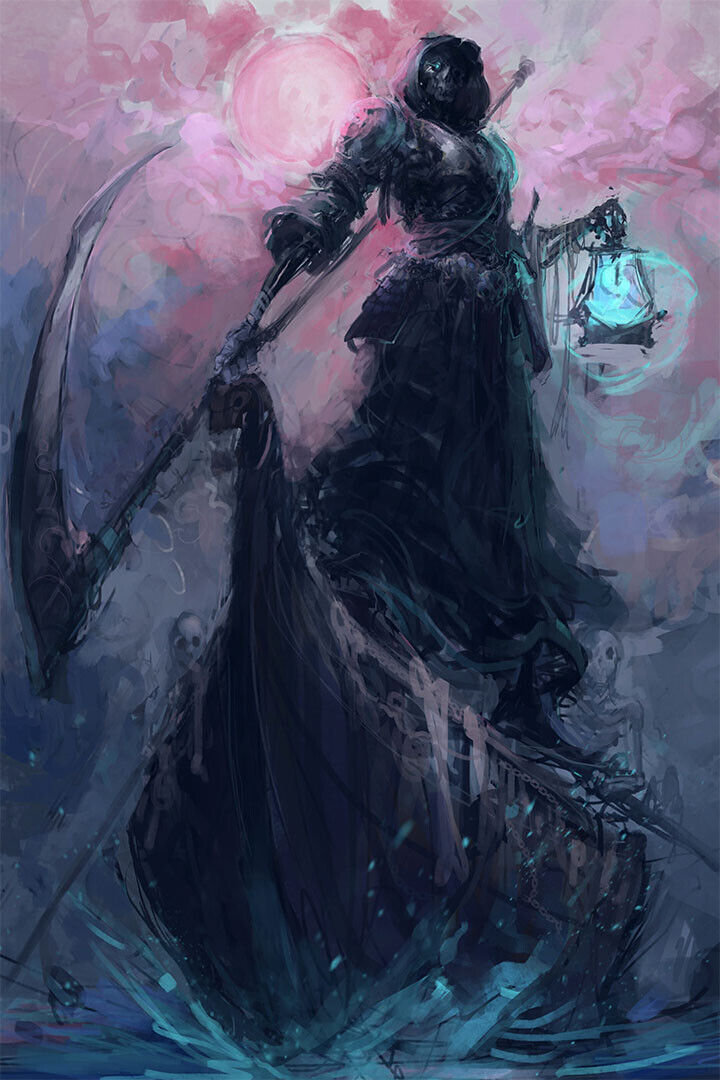 Deliverance Grim Reaper Horror Fantasy Night Poster Wall Art Print Home Wall Decor - xonomax