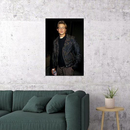 Brad Pitt Young Movie Actor Poster Wall Art Print Home Wall Decor - xonomax