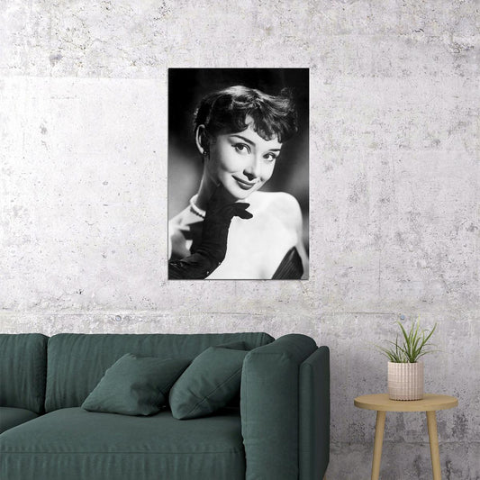 Audrey Hepburn Actress Cute Girl Poster Wall Art Print Home Wall Decor - xonomax