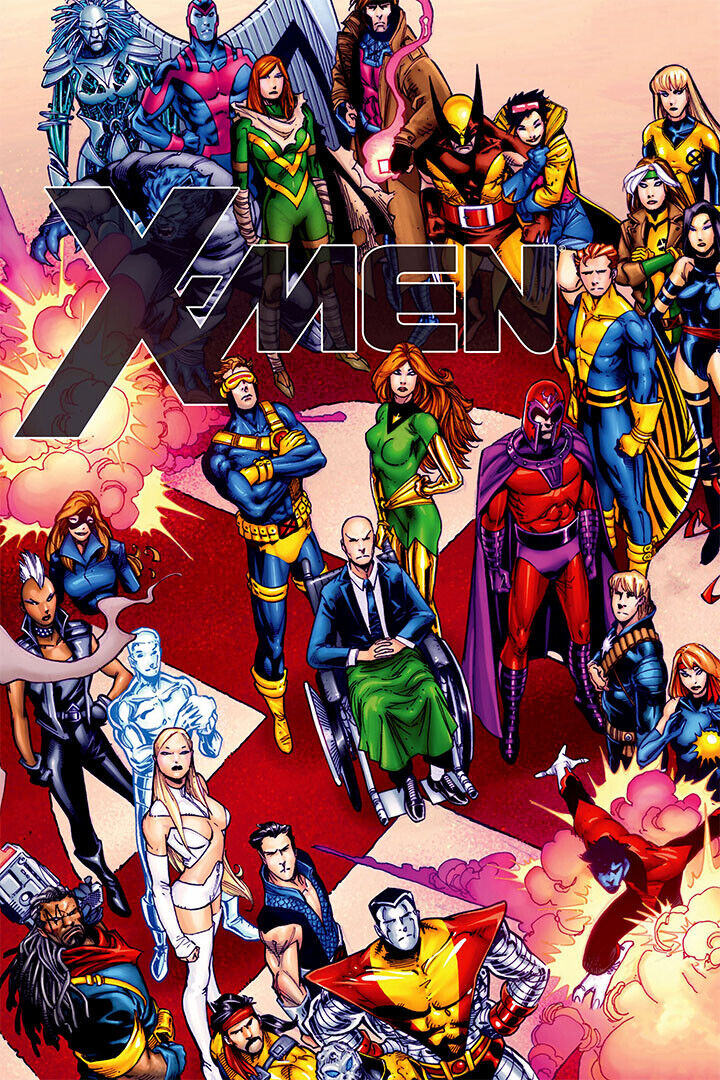 X Men Heroes Collage Movie Comic Poster Wall Art Print Home Wall Decor - xonomax