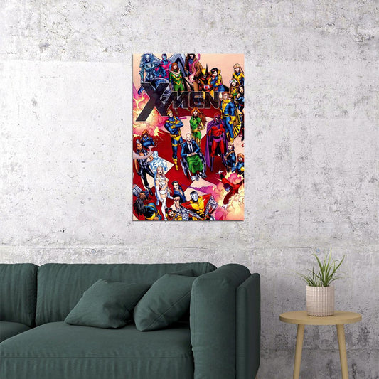 X Men Heroes Collage Movie Comic Poster Wall Art Print Home Wall Decor - xonomax