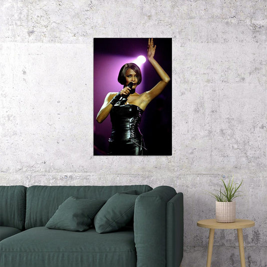 Whitney Houston Singer 1999 World Tour Poster Wall Art Print Home Wall Decor - xonomax