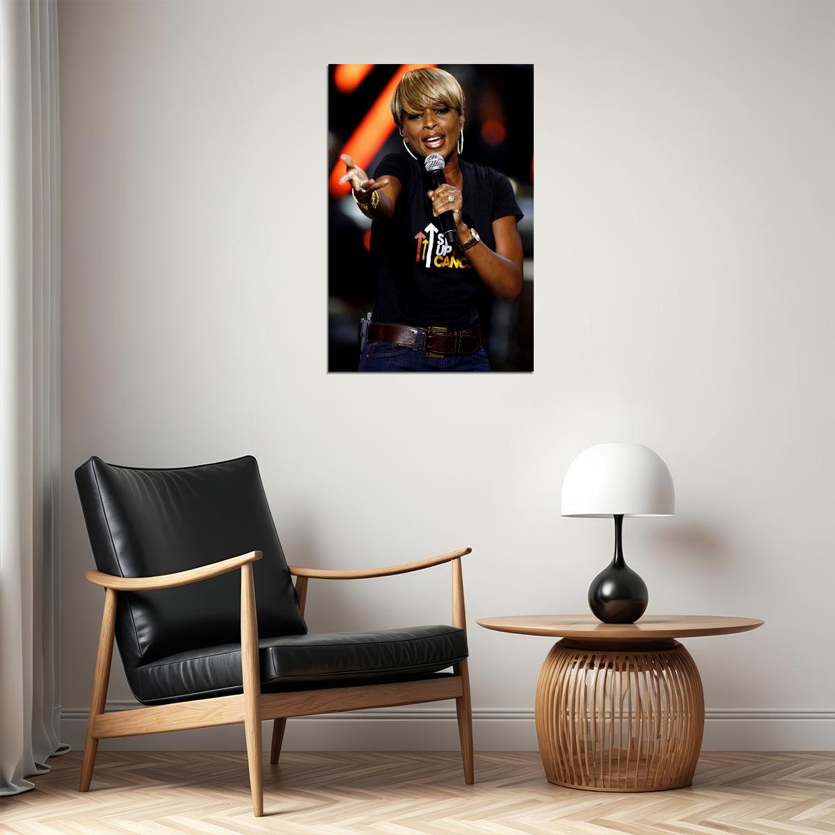 Mary J Blige Legend Musician Poster Wall Art Print Home Wall Decor