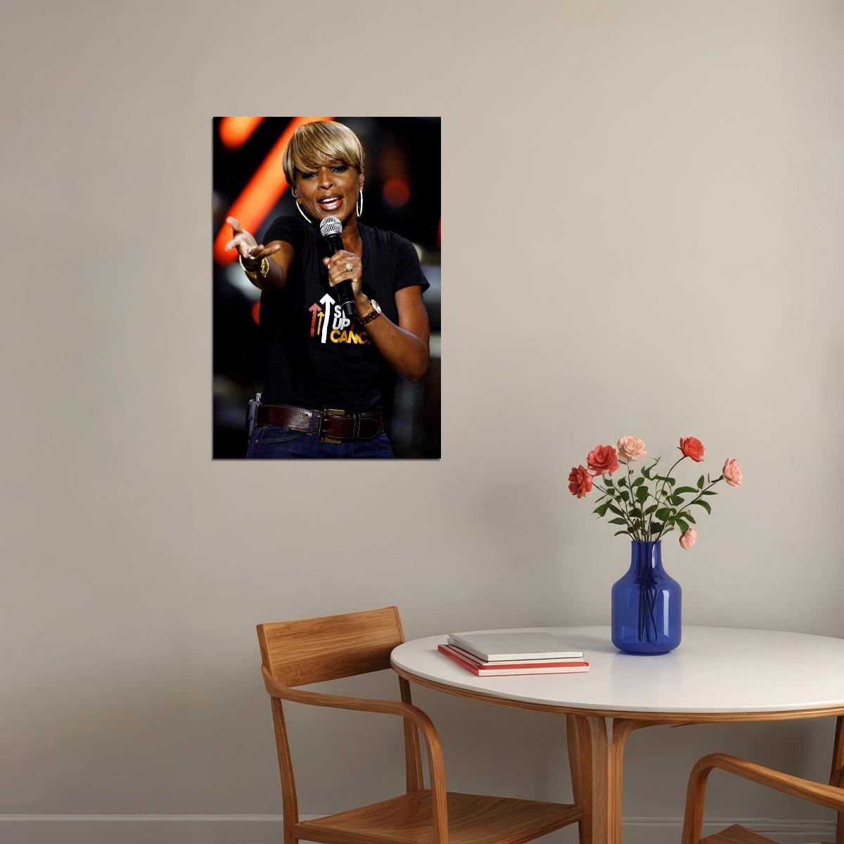 Mary J Blige Legend Musician Poster Wall Art Print Home Wall Decor