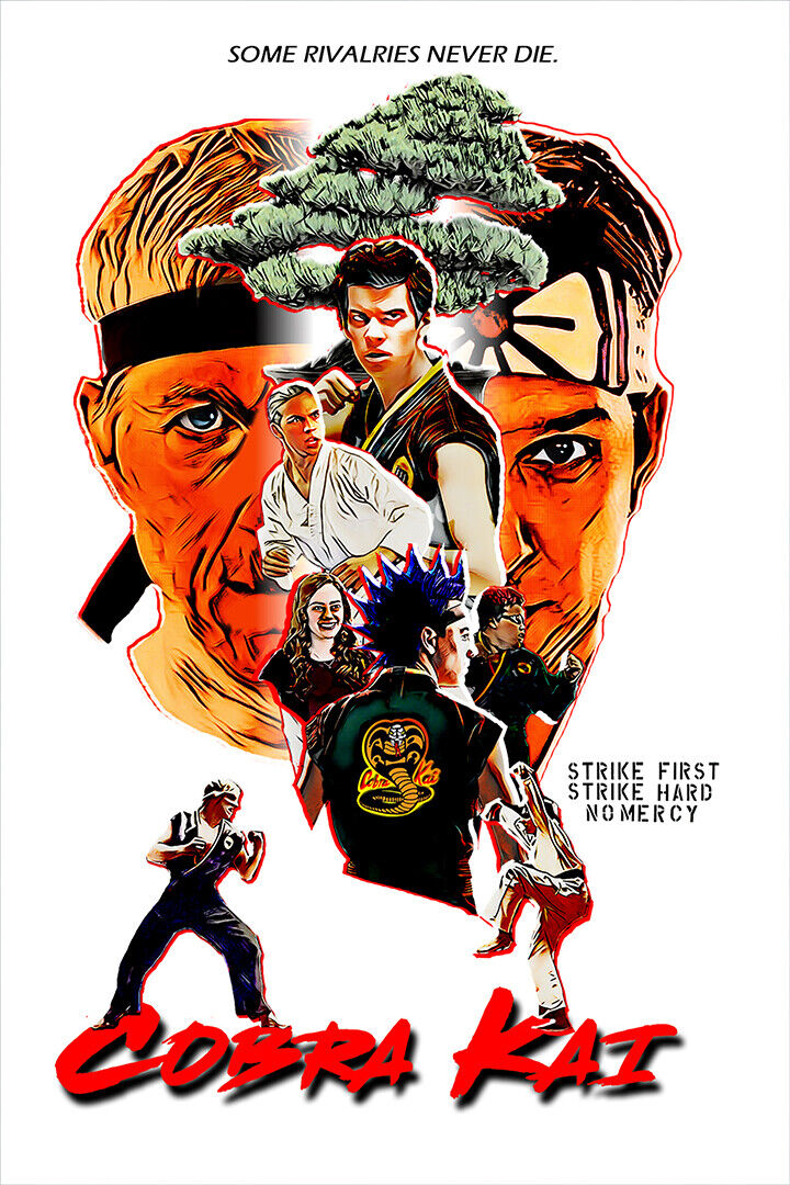 Cobra Kai Season 1 2 3 Karate Fight Tv Show Poster Wall Art Print Home Wall Decor
