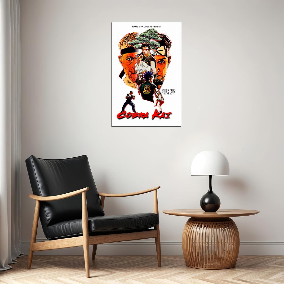 Cobra Kai Season 1 2 3 Karate Fight Tv Show Poster Wall Art Print Home Wall Decor