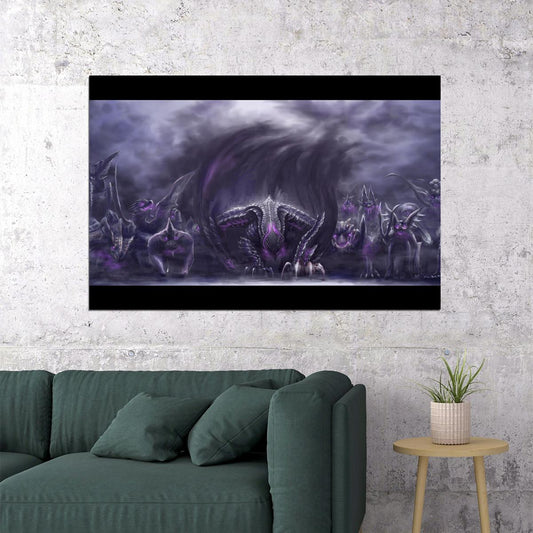 Monster Hunter Moster Fight Video Game Poster Wall Art Print Home Wall Decor - xonomax