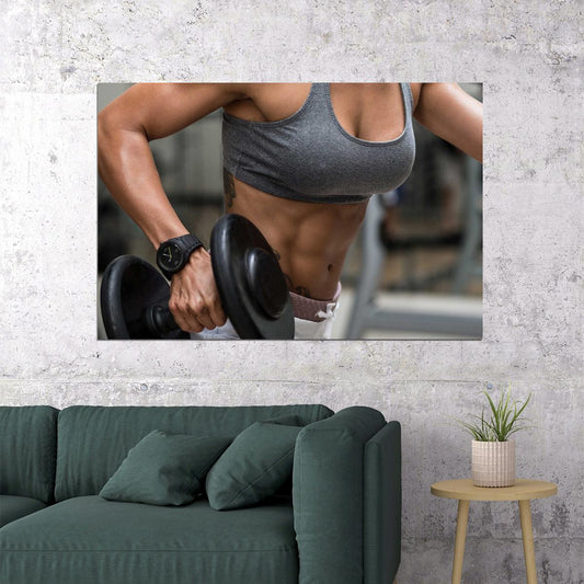 Gym Body Building Muscle Exercise Work Out Poster Wall Art Print Home Wall Decor - xonomax