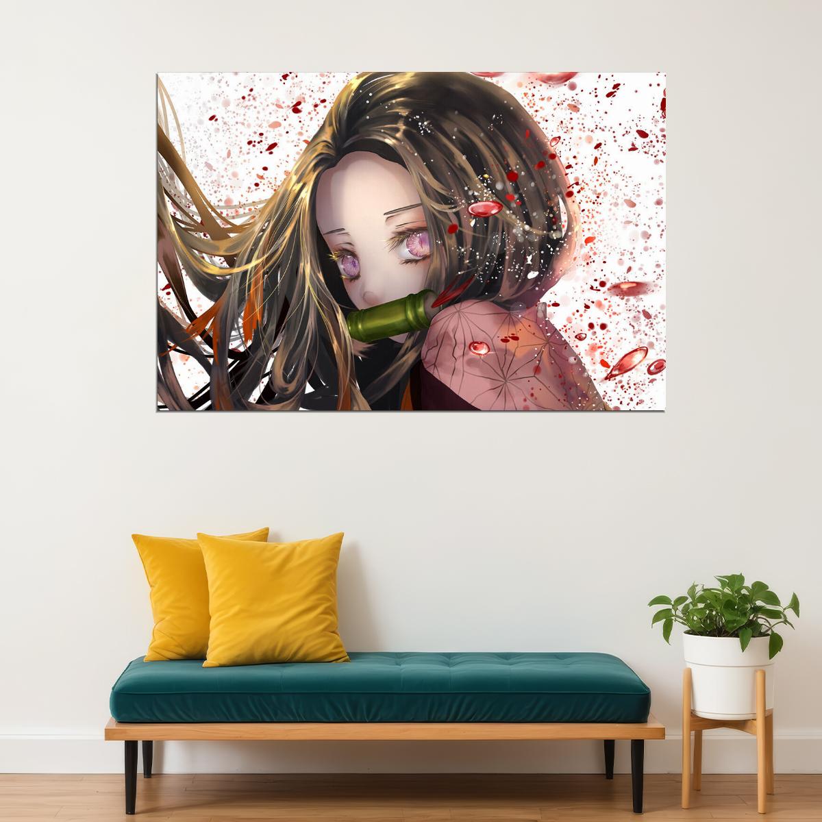 Demon Slayer Japanese Fight Anime Movie Poster Wall Art Print Home Wall Decor - xonomax