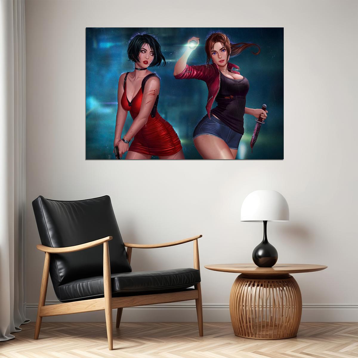 Resident Evil 2019 Ada Wong Biohazard Tv Game Poster Wall Art Print Home Wall Decor