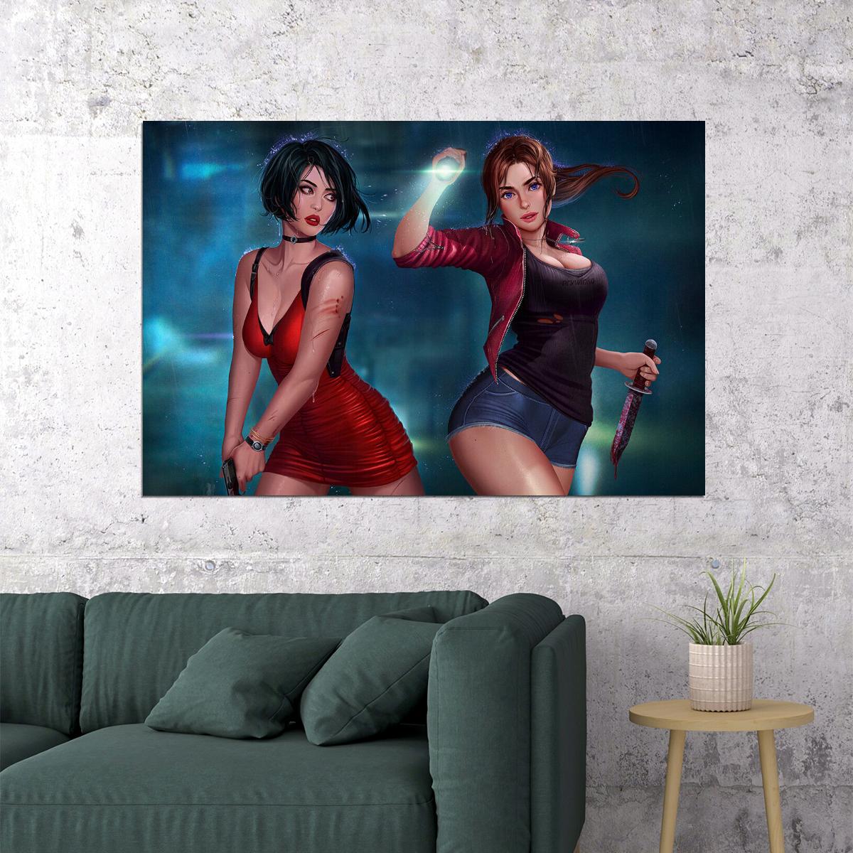 Resident Evil 2019 Ada Wong Biohazard Tv Game Poster Wall Art Print Home Wall Decor
