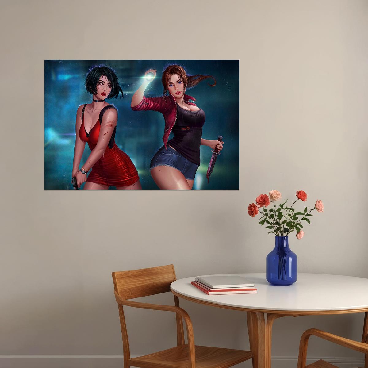 Resident Evil 2019 Ada Wong Biohazard Tv Game Poster Wall Art Print Home Wall Decor