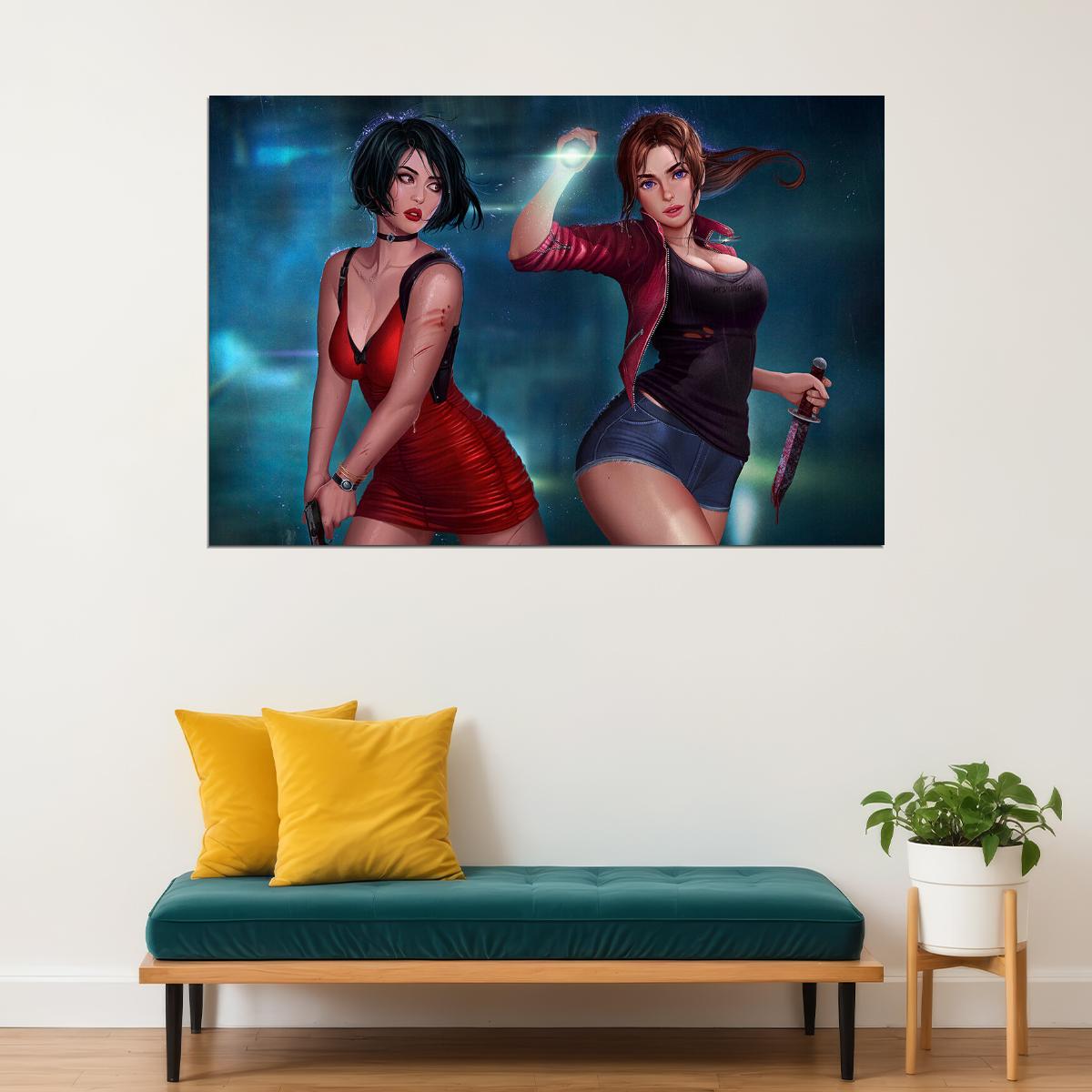 Resident Evil 2019 Ada Wong Biohazard Tv Game Poster Wall Art Print Home Wall Decor