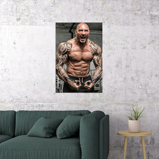 Dave Bautista Building Great Muscle Player Gym Poster Wall Art Print Home Wall Decor - xonomax