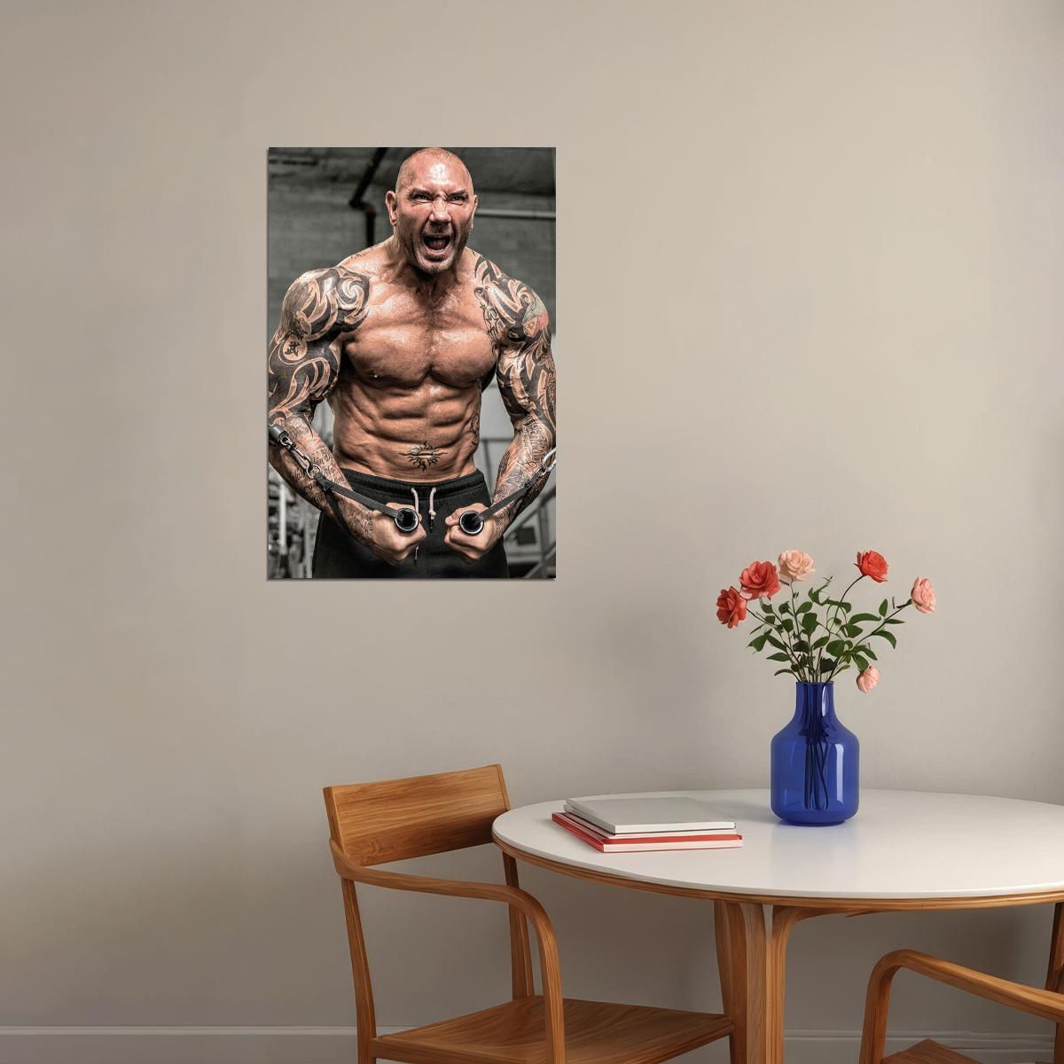 Dave Bautista Building Great Muscle Player Gym Poster Wall Art Print Home Wall Decor - xonomax