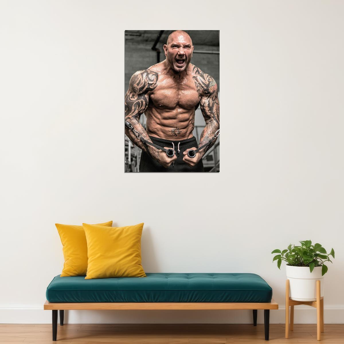 Dave Bautista Building Great Muscle Player Gym Poster Wall Art Print Home Wall Decor - xonomax