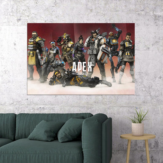 Apex Legends Fight Gun Hot Video Game Poster Wall Art Print Home Wall Decor - xonomax