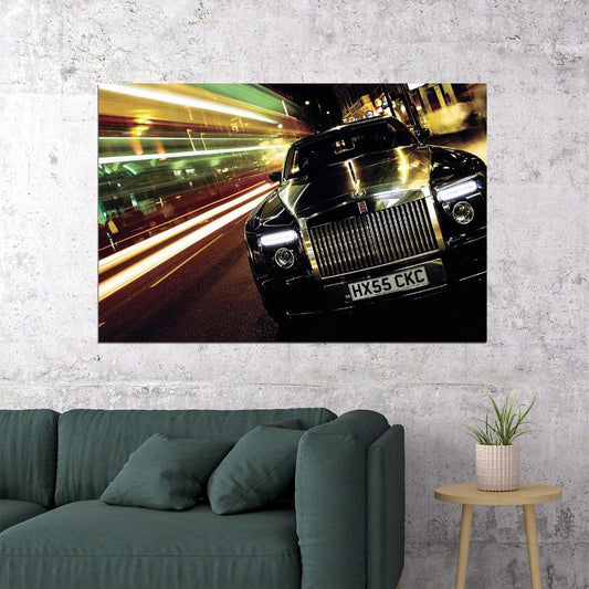Rolls Royce Phantom Ghost Super Luxury Car Poster Wall Art Print Home Wall Decor - xonomax