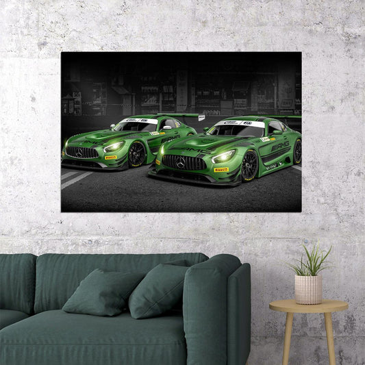 Mercedes Amg Sls63 Gts Super Racing Car Poster Wall Art Print Home Wall Decor - xonomax