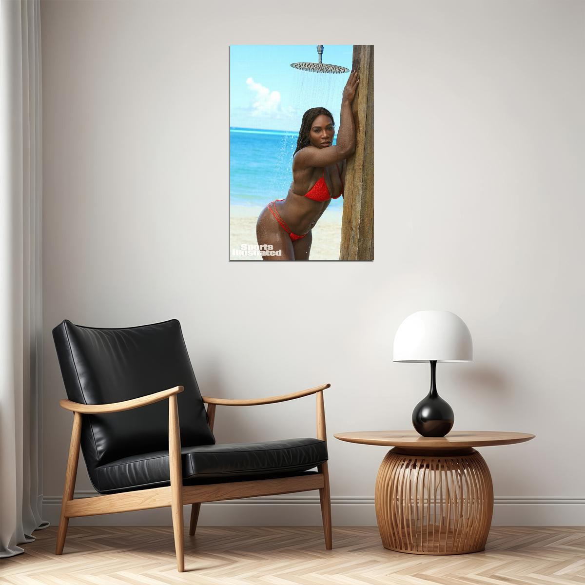 Serena Williams Usa Tennis Champion Top Player Poster Wall Art Print Home Wall Decor