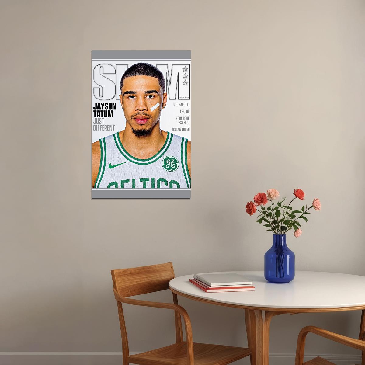 Jayson Tatum Boston Basketball Star Poster Wall Art Print Home Wall Decor