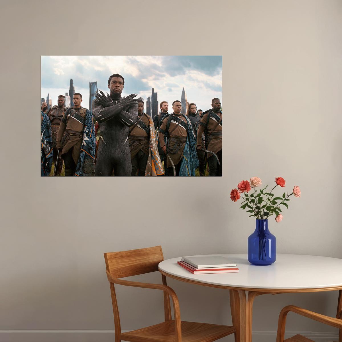 Chadwick Boseman Black Panther Usa Actor Poster Wall Art Print Home Wall Decor - xonomax