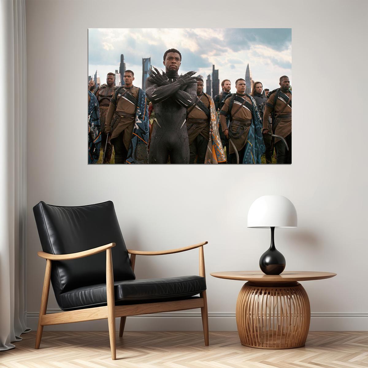 Chadwick Boseman Black Panther Usa Actor Poster Wall Art Print Home Wall Decor - xonomax
