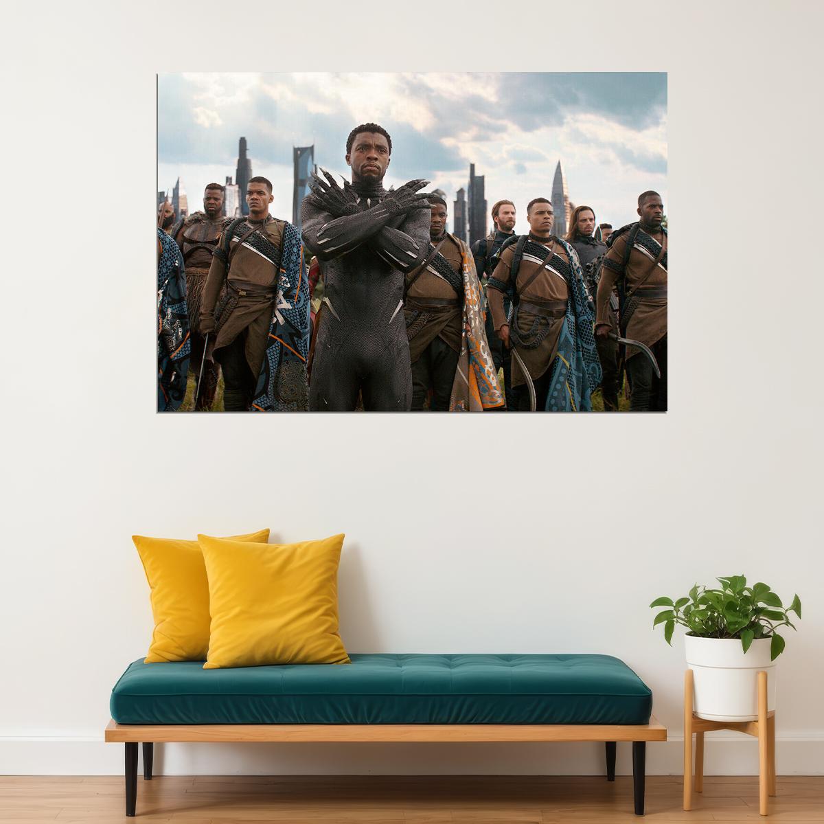 Chadwick Boseman Black Panther Usa Actor Poster Wall Art Print Home Wall Decor - xonomax