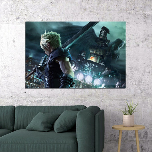 Final Fantasy Vii Remake Cloud Strife Action Game Poster Wall Art Print Home Wall Decor - xonomax