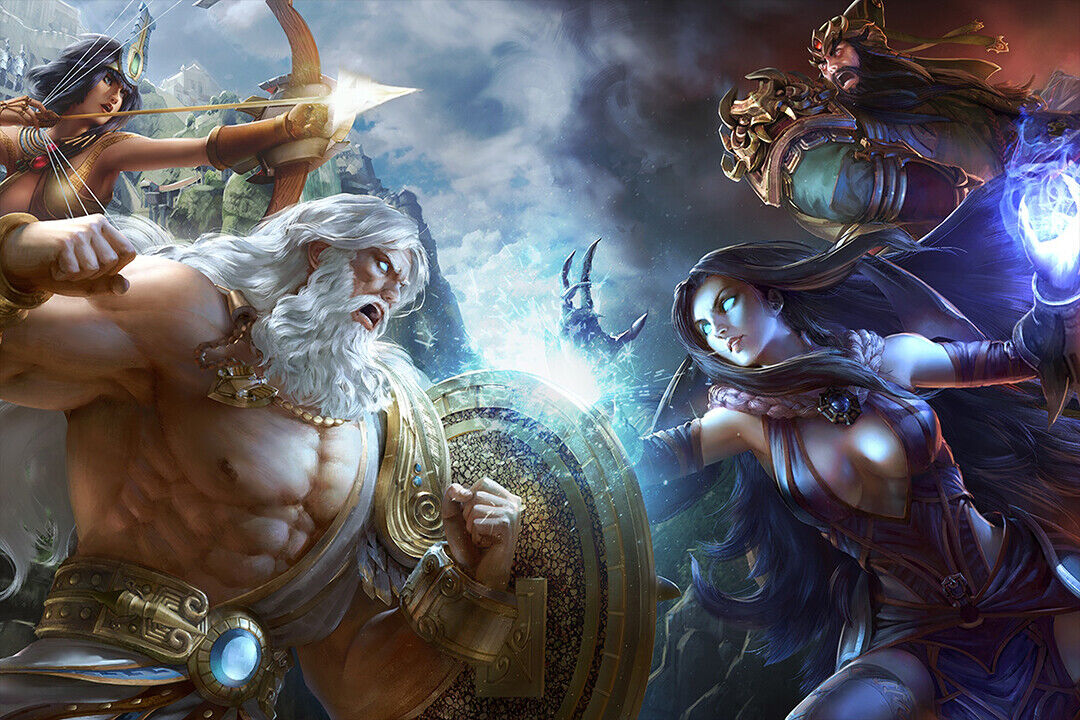 Smite God Hero Fight Playing Hot Online Game Poster Wall Art Print Home Wall Decor