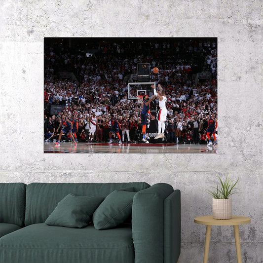 Damian Lillard Portland Basketball Poster Wall Art Print Home Wall Decor - xonomax