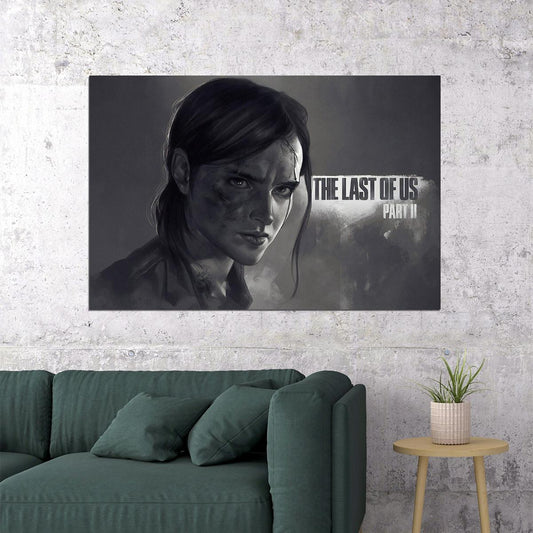 The Last Of Us 2 Part Ii Ellie Zombie Game Poster Wall Art Print Home Wall Decor - xonomax