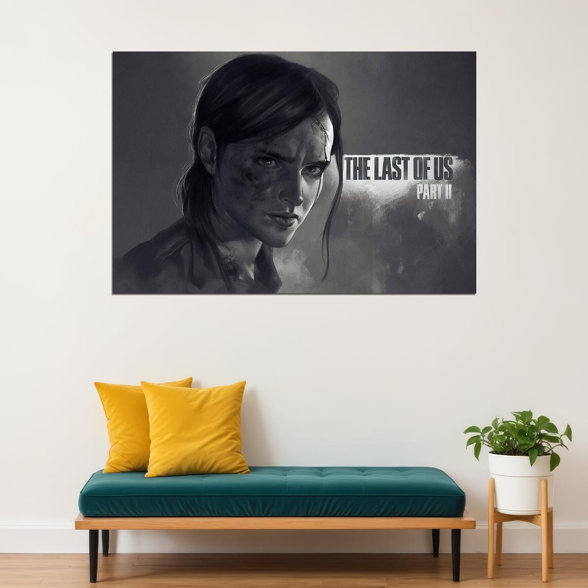 The Last Of Us 2 Part Ii Ellie Zombie Game Poster Wall Art Print Home Wall Decor - xonomax
