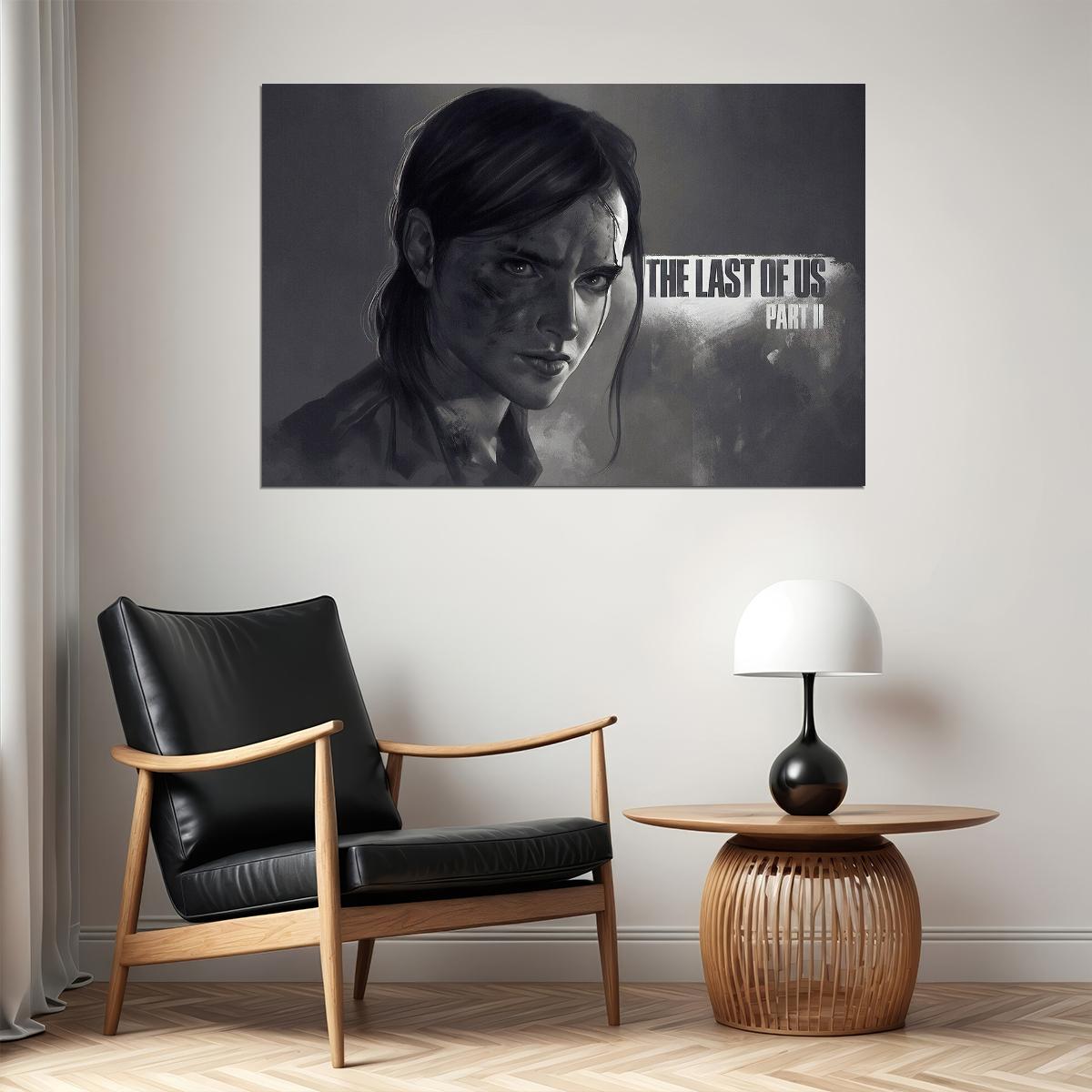 The Last Of Us 2 Part Ii Ellie Zombie Game Poster Wall Art Print Home Wall Decor - xonomax