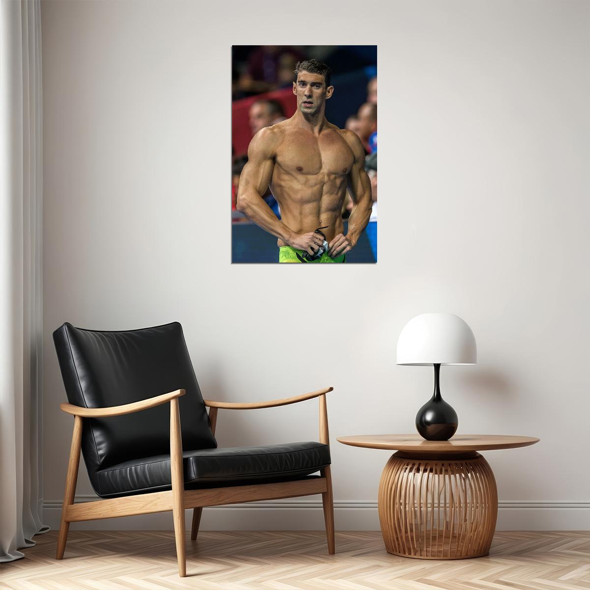 Michael Phelps Usa Swimming Gold Champion Poster Wall Art Print Home Wall Decor