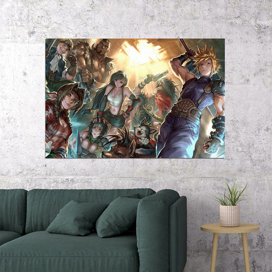 Final Fantasy Vii Remake Cloud Strife Game Poster Wall Art Print Home Wall Decor - xonomax