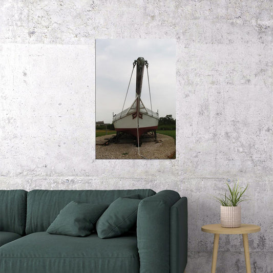 Skipjack Dredging For Oysters Fishing Poster Wall Art Print Home Wall Decor - xonomax