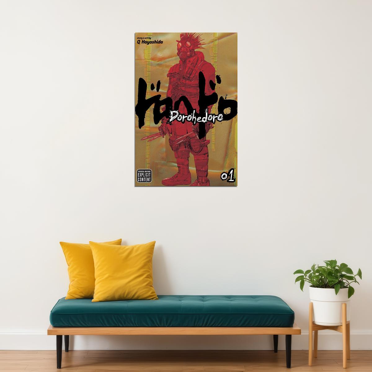 Dorohedoro Fight Magic Hot Japan Anime Movie Poster Wall Art Print Home Wall Decor - xonomax