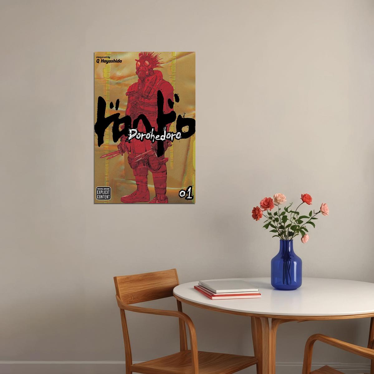 Dorohedoro Fight Magic Hot Japan Anime Movie Poster Wall Art Print Home Wall Decor - xonomax