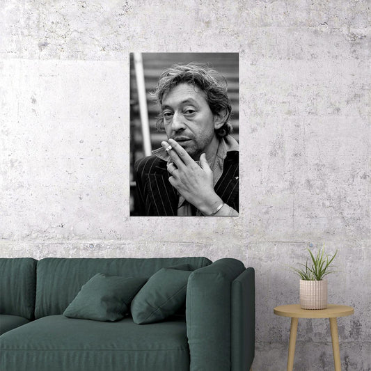 Singer Serge Gainsbourg Director Filmmaker Poster Wall Art Print Home Wall Decor - xonomax