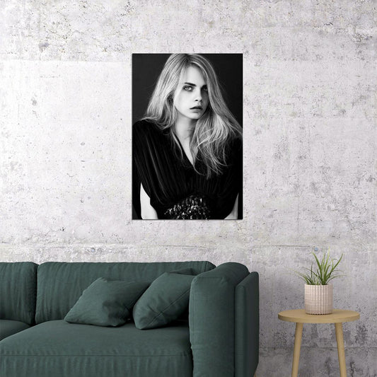 Cara Delevingne Fashion Model Actress Poster Wall Art Print Home Wall Decor - xonomax