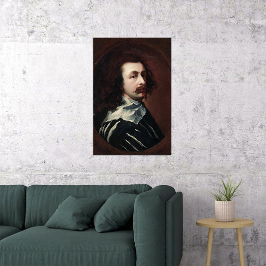 Portrait Of Van Dyck Detail Oil Person Poster Wall Art Print Home Wall Decor - xonomax