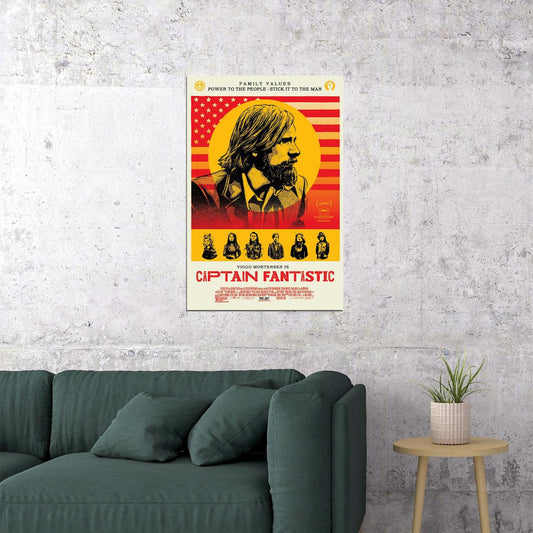 Captain Fantastic Classic Movie Comedy Drama Poster Wall Art Print Home Wall Decor - xonomax