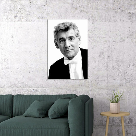 Leonard Bernstein Conductor And Writer Poster Wall Art Print Home Wall Decor - xonomax