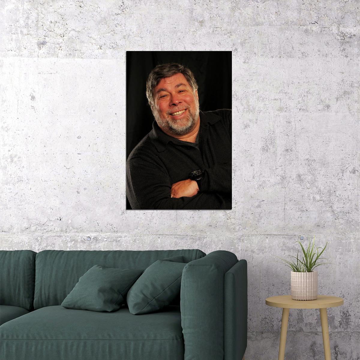 Steve Wozniak Entrepreneur Computer Programmer Poster Wall Art Print Home Wall Decor