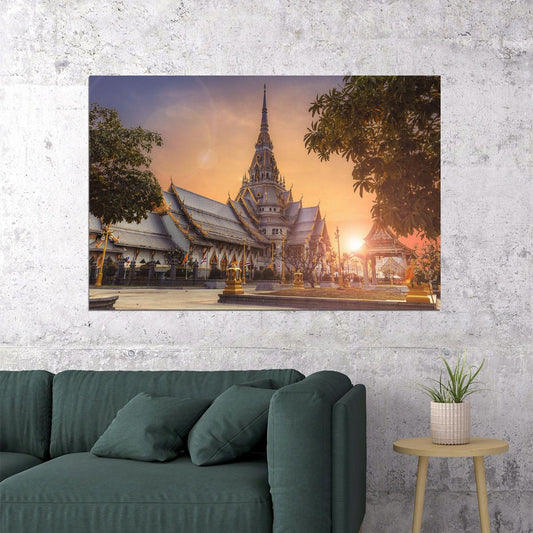 Thailand Temple Beautiful Architecture Poster Wall Art Print Home Wall Decor - xonomax