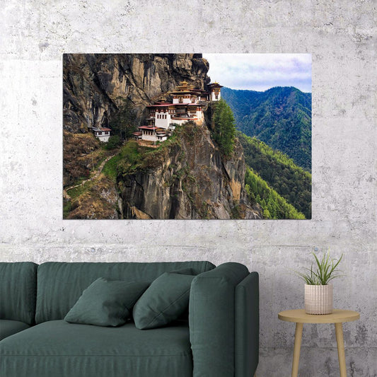 Taktsang Monastery Himalayan Buddhism Poster Wall Art Print Home Wall Decor - xonomax