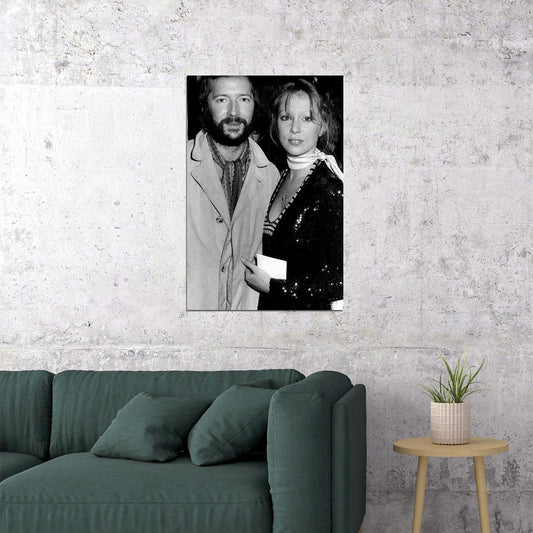 Eric Clapton And Patti Boyd Vintage Poster Wall Art Print Home Wall Decor - xonomax