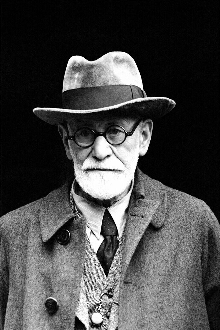 Portrait Of Sigmund Freud Medicine Doctor Poster Wall Art Print Home Wall Decor